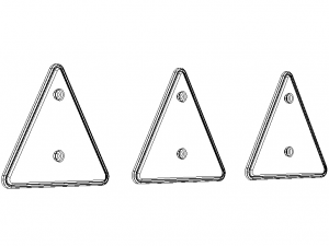 Trailer Triangle Reflectors Modelo 3D