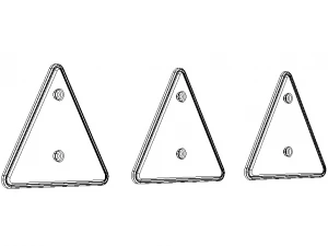 Треугольные отражатели для прицепа 3D Модель