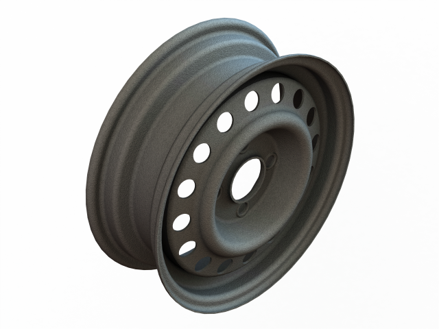 Trailer Wheel 13 inch 165R13 4 Stud x 100mm PCD Modello 3D .c4d .max .obj .3ds .fbx .stl .blend 