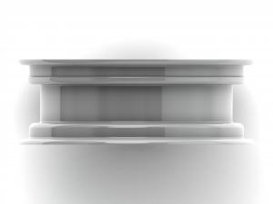 12 inch x 4 inch Trailer Wheel 3D Model