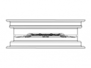 12 inch x 4 inch Trailer Wheel 3D Model