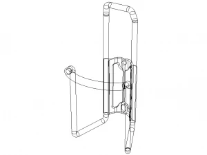 Aluminium Bicycle Water Bottle Cage 3D Model