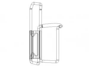 Aluminium Bicycle Water Bottle Cage 3D Model
