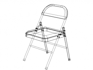 GB Folding Chair 3D-Modell