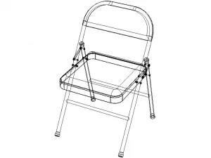 GB Folding Chair 3D Model