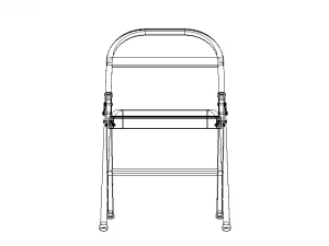 GB Folding Chair 3D Model