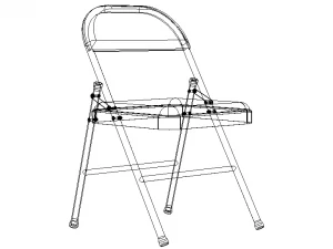 GB Folding Chair 3D Model