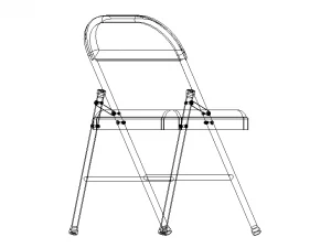 GB Folding Chair 3D Model