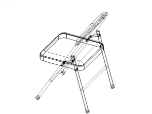 GB Folding Chair 3D Model