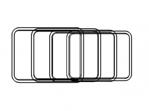 Rectangular Plastic Tray 30 Cms X 40 Cms X 8 Cms 3D-Modell