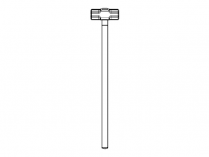 Sledge Hammer with Wooden Handle Model 3D