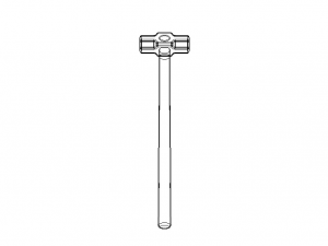 Sledge Hammer with Wooden Handle Model 3D