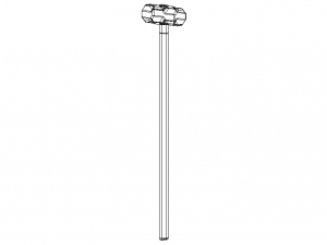 Sledge Hammer with Wooden Handle Model 3D