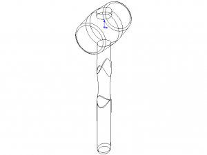 Rubber Mallet with Wooden Handle 3D मॉडल
