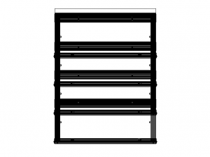 Aluminum Wall Mount Shelving 3D Model