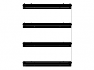 Aluminum Wall Mount Shelving 3D Model