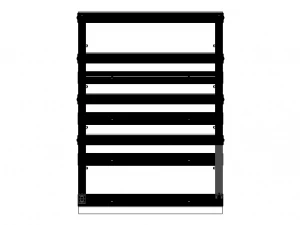 Aluminum Wall Mount Shelving 3D Model