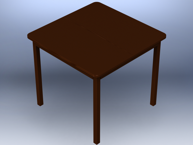 Solid Teak Wood Table Modelo 3D .c4d .max .obj .3ds .fbx .stl .blend 