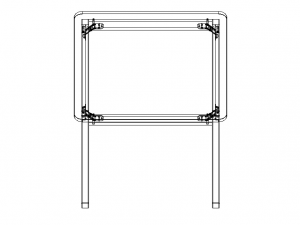 Solid Teak Wood Table Modelo 3D