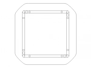 Round Aluminum Wave Table 3D Model