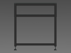 Steel Work Table WL67 3D Модель