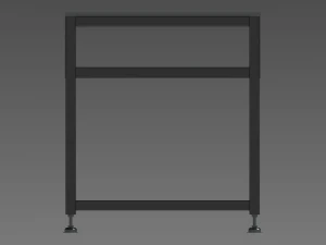 Steel Work Table WL67 3D Model
