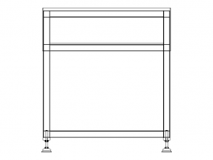 Steel Work Table WL67 3D Модель