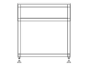 Steel Work Table WL67 3D Model