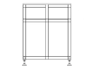 Steel Work Table WL67 3D Model