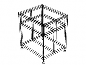 Steel Work Table WL67 3D Модель