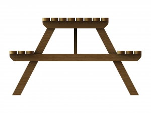 Oak Picnic Bench 3Dモデル