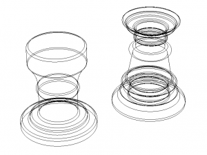 Cedar Wood Stool Model 3D