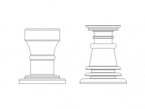 Cedar Wood Stool Model 3D