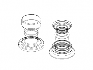 Cedar Wood Stool Model 3D