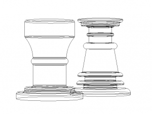 Cedar Wood Stool Model 3D