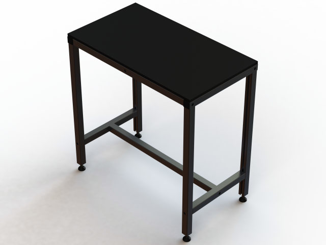 900x500 Single Open T-Slots Bench Modèle 3D .c4d .max .obj .3ds .fbx .stl .blend 