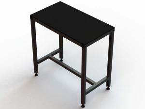 Banc à fentes en T ouvertes simples 900x500 Modèle 3D