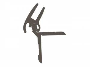 Aluminum Snap Fit Hinge 3D Model