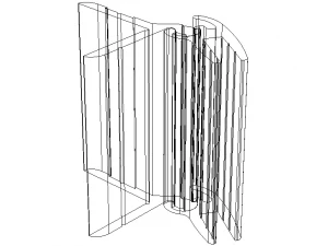 Aluminum Snap Fit Hinge 3D Model