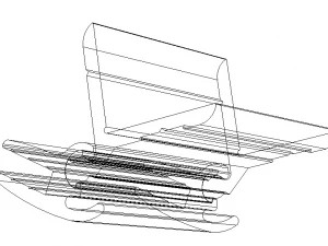 Aluminum Snap Fit Hinge 3D Model