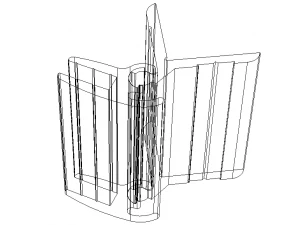 Aluminum Snap Fit Hinge 3D Model