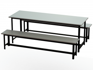 Canteen Steel Table 3Dモデル