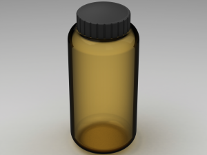 Drinking Bottle 650 ml Model 3D