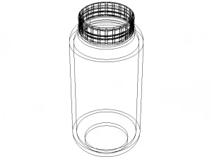Drinking Bottle 650 ml 3D Model