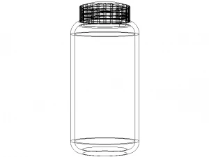 Drinking Bottle 650 ml 3D Model