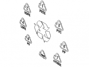 Plastic Recycling Symbols 3D Model