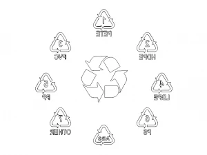 Plastic Recycling Symbols 3D Model