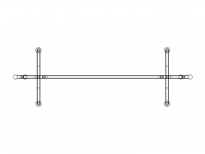 Stainless Steel Clothes Rack 3D Модель