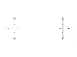 Stainless Steel Clothes Rack 3D Model