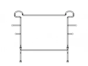 Stainless Steel Clothes Rack 3D Model